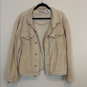 Princess Polly Tan Lightweight Shirt Jacket Corduroy